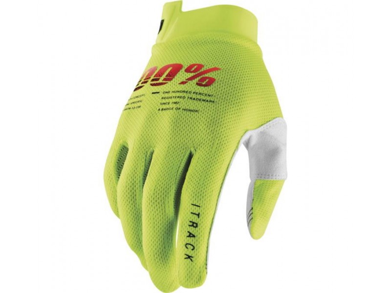 Мото рукавички Ride 100% iTRACK Glove [Fluo Yellow]